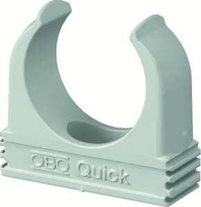 OBO Bettermann 2955 F/M16 stone grey flame retardant quick clamp, 2149303