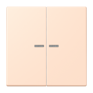 Jung LC995KO5228 rocker switch 2-way with light guide, LS series, rose pale ( LC32091 )