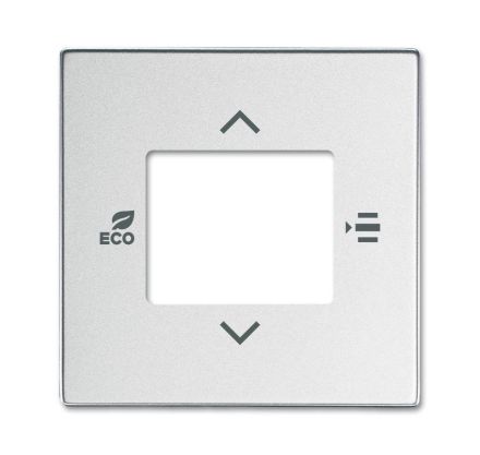 Busch-Jaeger 6109/03-83 Central plate for room temperature controller or room temperature controller with CO2/humidity aluminum silver