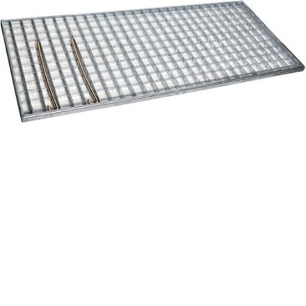 Hager ZAY90275 floor grate made of sheet steel 390x890x45