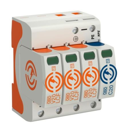 OBO Bettermann 5095536 V20-LCF-3+1-280 leakproof 3-pole + NPE 280V SurgeController V20