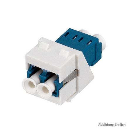 Rutenbeck 228080400 KMK-LC-D OS2 APC green pure white LC-D keystone module