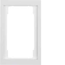 Berker 13097009 frame with large cutout polar white, glossy Berker K.1