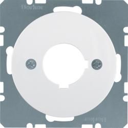 Berker 14322089 Central plate for signaling and command device 22.5 mm polar white, glossy Central plate