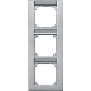 MERTEN 476360 frame 3-way vertical aluminum M-PLAN