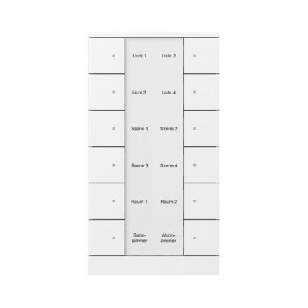 BUSCH-JAEGER SB/U12.0.11-884 KNX push button sensor Tenton | 12-way | studio white matt