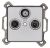 Kopp 917120084 MILANO TV/RF/SAT digital compatible steel antenna socket