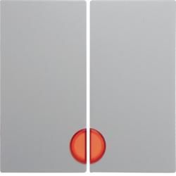 Berker 16271909 rocker switch with red lens polar white matt Berker S.1/B.3/B.7