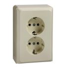 ELSO 515510 socket 2-way 16A RENOVATION pearl white