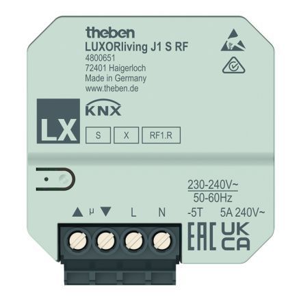 THEBEN LUXORliving J1 S RF radio blind actuator UP | 1-way