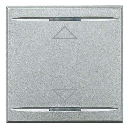 Bticino HC4911/2AH rocker 2m alu, (aluminium)