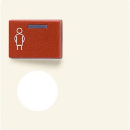Jung A071B cover for Ackermann, type 73071, 73075 A, red, series AS, white
