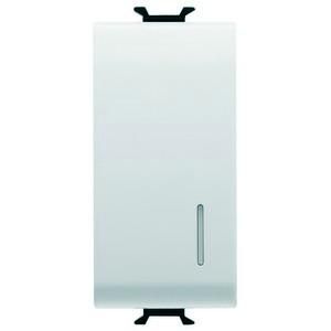 Gewiss GW10132 illuminated 1 NO 1M 1P 16A white button