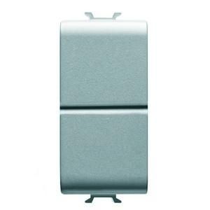 Gewiss GW14141 2 NO 1M 1P 10A Titanium double button