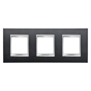Gewiss GW16226VA LUX Inter 2+2+2M H slate cover frame