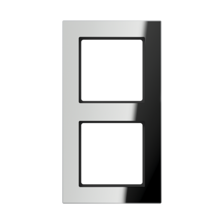 Jung AC582GLSI glass frame 2-way, vertical and horizontal mounting, glass, A CREATION, silver (mirrored)