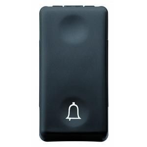 Gewiss GW21512 1 switch with bell symbol 1M 1P 10A black button