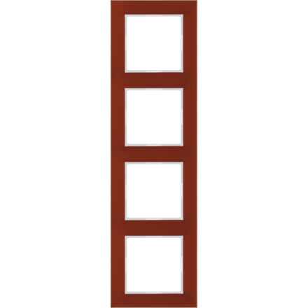 Jung AC584GLRT glass frame 4-way, vertical and horizontal mounting, glass, A CREATION, red