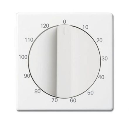 Busch-Jaeger 1771-84-103 Central plate, with rotary knob, with print studio white
