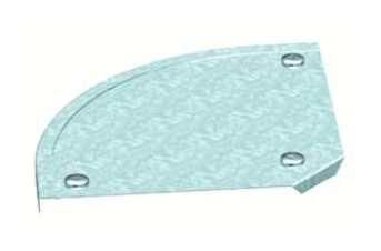OBO Bettermann DFB90100D 90 degrees with rotary latch cover, 7130511