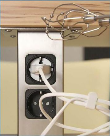 Strate BKSG021055.ED bar console 70x70mm, straight, stainless steel look