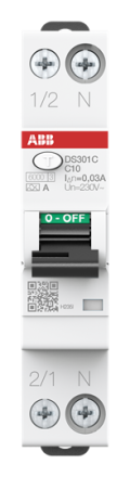 ABB Stotz-Kontakt 2CSR255163U1104 DS301CA-C10A/0.03 6kA 1P+N FI/LS switch