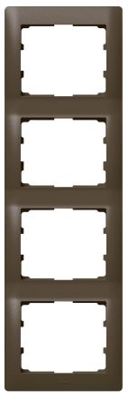 Legrand 771208 frame 4-way vertical Galea dark bronze, (Bronze)