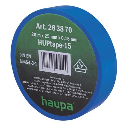 HAUPA 263870 insulating tape PVC 25mm 20m bl 105°C 0.15mm
