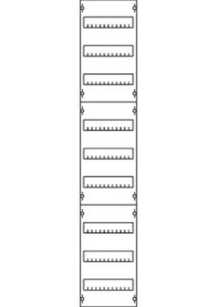 ABB Striebel & John 1V5A DIN rail device module row spacing 125mm, 9RE / BH5, 1FB, 2CPX037665R9999