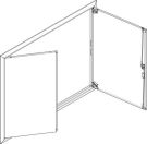 ABN for flush-mounted flat distributor 4x5 row ESPRO cover frame with solid door (GBRU45T)