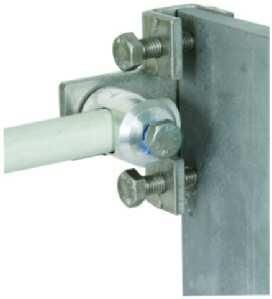 Dehn & Söhne 106319 connecting terminal NIRO with fastening bolt Al