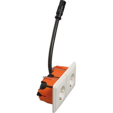 Hochköpper 76021 D 80.6612/672.02 SI RD30 LD double socket SCHUKO