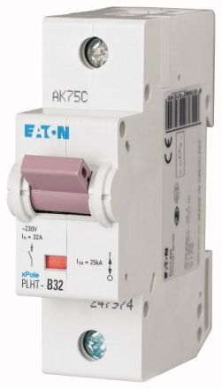 Eaton PLHT-C32 circuit breaker, 32A, 1p, C-Char , 247983