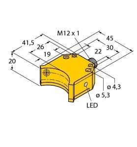 Turck 1650020 NI4-DS20-2AP6X2-H1141 Inductive double sensor