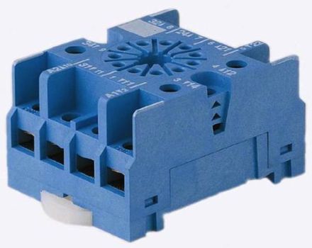 Finder 90.27 relay socket blue
