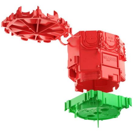 Kaiser 1265-11 B1 Prefix 2-part opening D:60mm concrete construction ceiling junction box