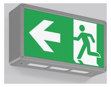 RZB 672708.004.1.04 Wall Rectangle 360 3.5W LED emergency light