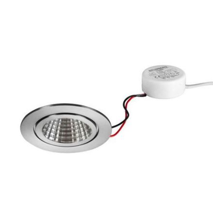 Brumberg 40375423 LED recessed spotlight 230V 6W 3000K stainless steel.