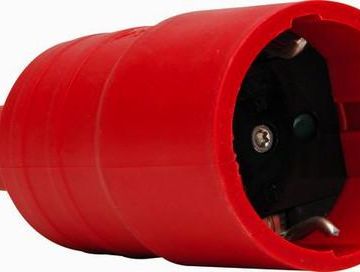 Kopp 180012046 kink protection red SCHUKO coupling