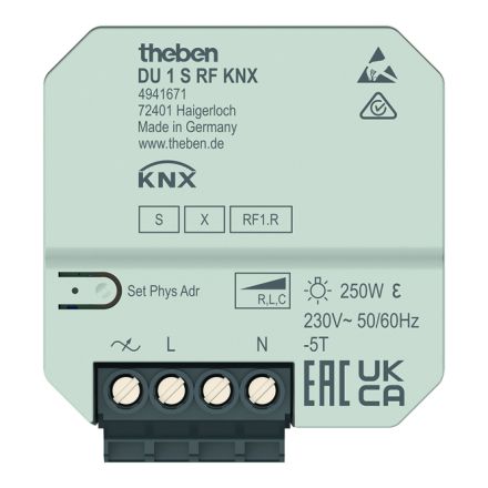 THEBEN DU 1 S KNX-RF dimmer actuator UP | 1-way