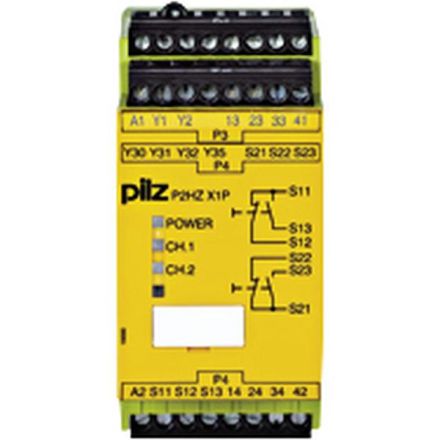 Pilz 777438 P2HZ X1P 230VAC 3n/o 1n/c 2so safety relay