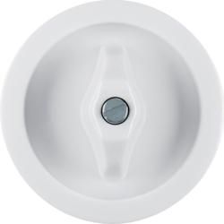 Berker 1647 central piece with toggle polar white, glossy 1930/Glass/Palazzo