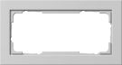 Gira 100237 2f oM E2 grey cover frame