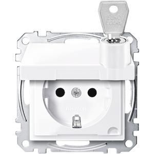 MERTEN MEG2315-0325 SCHUKO socket active white glossy