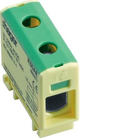 Hager K50AE connection terminal for aluminum + copper cables 2.5-50qmm green