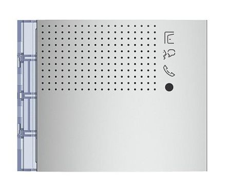 Bticino 351101 front panel SFERA New for loudspeaker LED ALLMETAL, (aluminium)