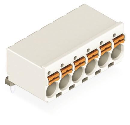Wago 2092-1376 PCB connector pin 6p series 2092 lgr