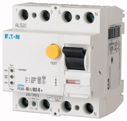 Eaton FRCdM-63/4/003-G/B+ 63/0.03A 4-pole G/B+ residual current circuit breaker, all-current sensitive, 167882