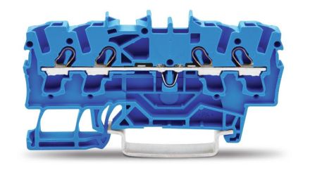 Wago 2002-1404 TOPJOB S 2.5qmm blue 4 conductor feed-through terminal