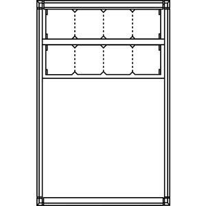 Ritto 1551770 Housing 1-way + 8 module slots, surface-mounted, white